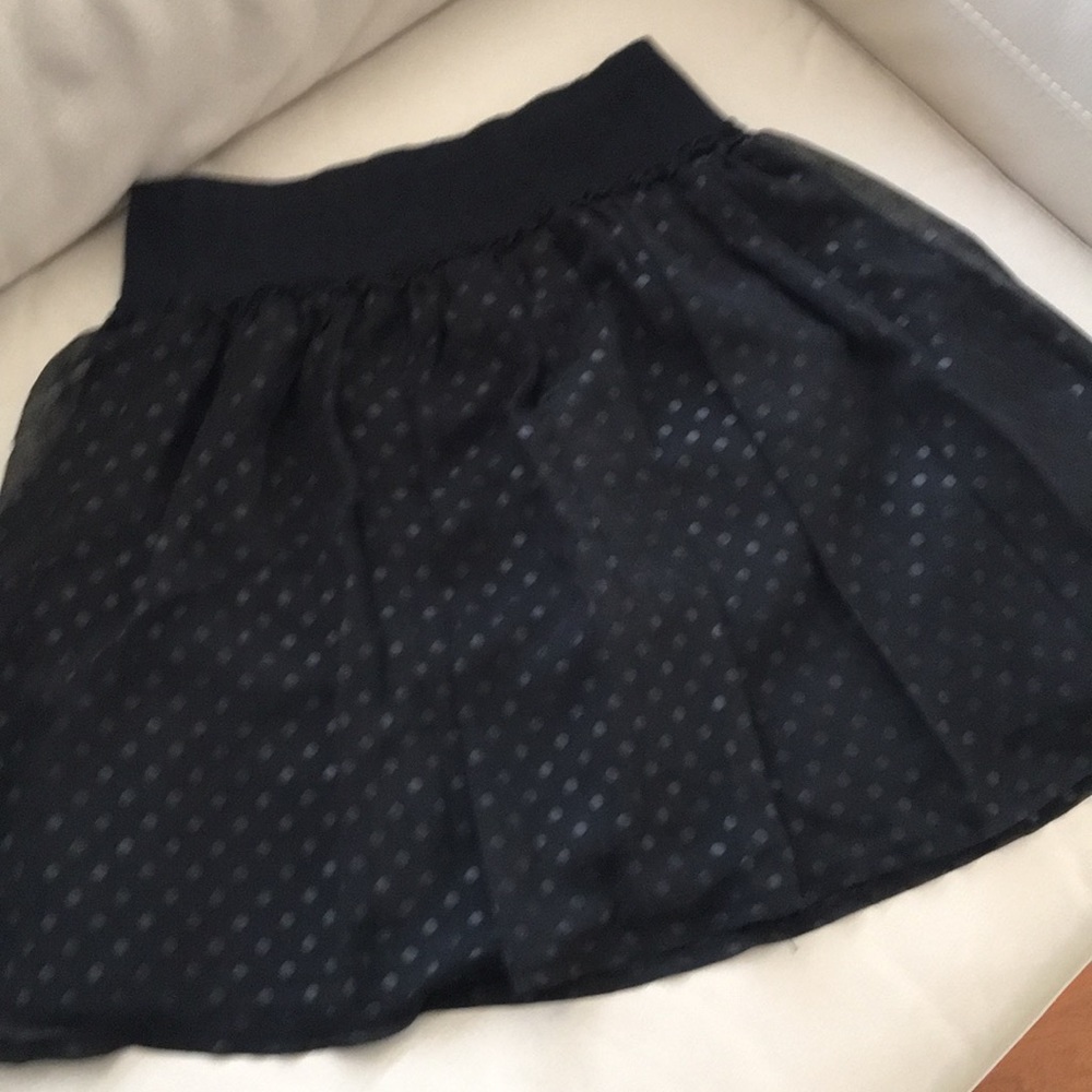 Polka dot black skirt
